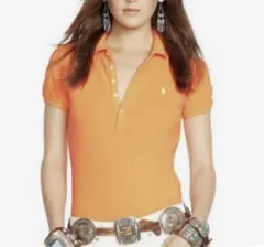 ラルフローレン ラルフ　半袖　ポロシャツ　オレンジ レディース トップス