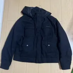 BlessU ブラック フード付きジャケット