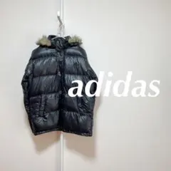 ◎ adidas アディダス ダウンジャケット コート 黒 ブラック 秋 冬