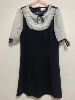 量産型 ワンピース パフスリーブ 韓国