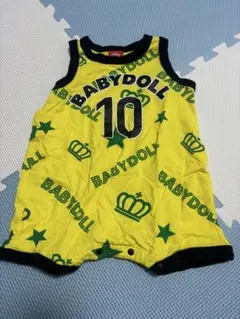 【超美品】BABYDOLL イエロー ロンパース 80
