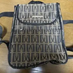 Mロゴ パターン バックパック