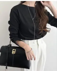 andMe ポンチ長袖クルーネックTシャツ 【新品】