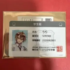 新品 カラフルピーチ からぴちパラダイス トレーディング学生証 うり