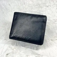 Calvin Klein ブラックレザー 二つ折り財布