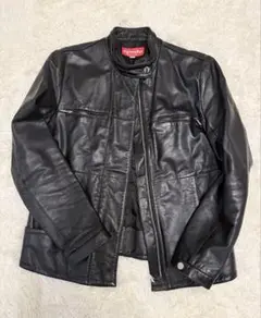 épuda イプダ　ブラックレザージャケット Fサイズ