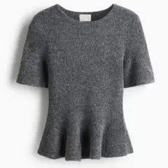 h&m ペプラムニット