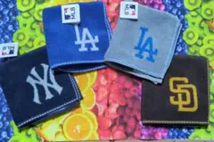MLB　ドジャース ヤンキース　　ハンカチ　タオル　4枚セッ　野球