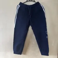 adidas ネイビー 3本ラインジャージ XS
