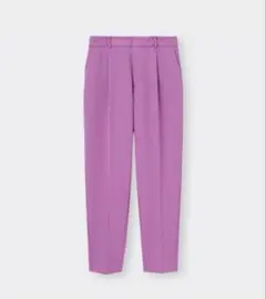 【GU】ストレッチテーパードパンツ M ピンク