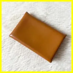 HERMES カルヴィ ヴェルソ カードケース バイカラー ブラウン キャメル 