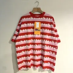 【新品未使用】Disney ミッキー ストライプ Tシャツ