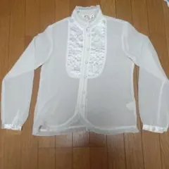 PAGEBOY 透け感のある長袖シャツ