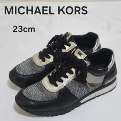 MICHAEL KORS ブラック スニーカー◎22センチ◎新品 - メルカリ