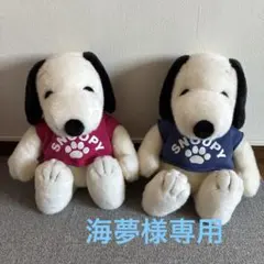 レトロ SNOOPY ぬいぐるみ 2体セット セキグチ製 +スヌーピーセーター 