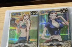 ワンピース ナミ ロビン 激レアカードのサムネイル