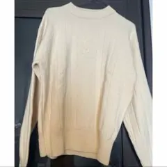 Yves Saint Laurent Mサイズ 長袖ニットセーター クリーム