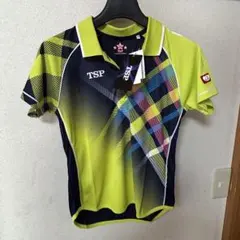 【新品】TSP 卓球ウェア 蛍光グリーン/ネイビー　　レディースSS