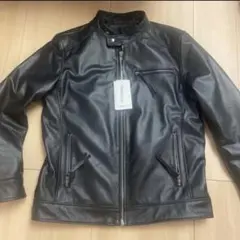 新品本革レザーy2kバイカーバイクハーレーgu.seemioライダースジャケットのサムネイル