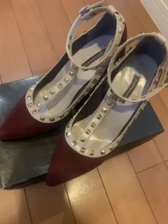 エスペランサ　Tストラップスタッズパンプス