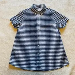 美品　ichi　日本製　半袖　レディース　シャツ　ブラウス　ギンガムチェックのサムネイル
