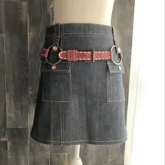 GIVENCHY 美品 ベルト リング付き オーバーサイズ ステッチ入り レッドのサムネイル