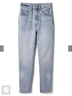 GRL ハイウエストテーパードデニムパンツ