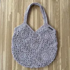 モチーフ編みバッグ　❹