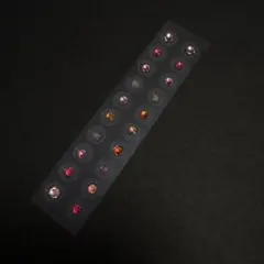 【まとめ買いがお得】耳つぼジュエリー20粒　ピンクオレンジストーン　【21】