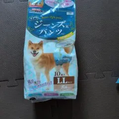 DoggyMan ジーンズ風パンツ LLサイズ 4枚 犬用おむつのサムネイル