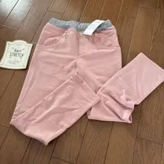 薄手　スウェット地　レギパン　ピンク　130