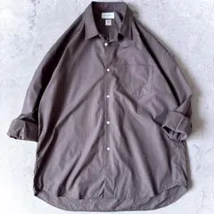 25SS UR× トーマスメイソン XLコットンタイプライター 長袖シャツ 茶のサムネイル