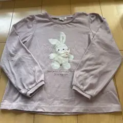 【hana様専用】エニィファム　ウサギ柄　薄紫色 長袖カットソー