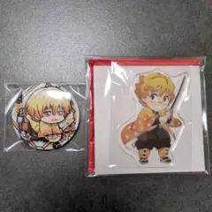 善逸 缶バッジ アクリルスタンド セット