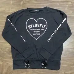 BYLOVEIT ハートプリント トレーナー