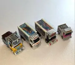 デコトラ チョロQ 4台まとめ売り　レトロ 当時物