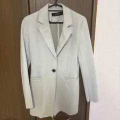 ZARA BASIC ライトグレー テーラードジャケット XS