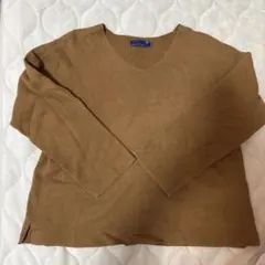 SEVEN DAYS SUNDAY ブラウン Vネックニット Mサイズ