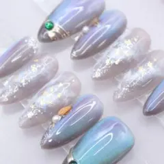 現品販売✳︎マグネットネイルキルティングミラーネイルニュアンス