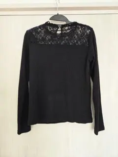 【one way】ワンウェイ ニット レース ストレッチ ギャル シアー 黒