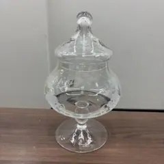 イタリア製 キャンディポット ガラス 容器 アンティーク