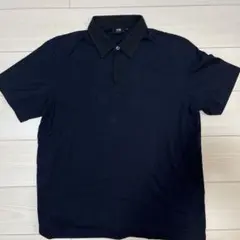 HUGO BOSS ヒューゴボス 半袖ポロシャツ 濃紺 S スキッパーデザイン
