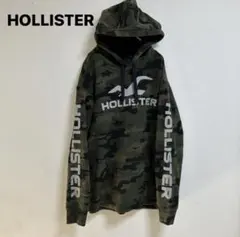 ホリスター プルオーバー パーカー　M 迷彩　カモフラスウェット　グリーン裏起毛