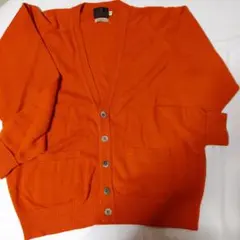 santa fe カシミヤ100% オレンジカーディガン