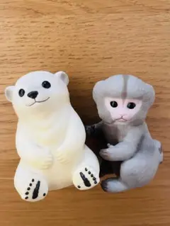 てのりフレンズ シロクマ ピグミーマーモセット 2体セット ☆ バンダイ