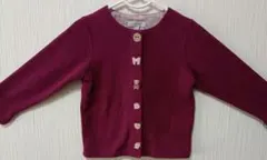 any FAM 紫色 カーディガン 100cm