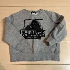 X-LARGE トレーナー 110サイズ グレー ゴリラロゴ