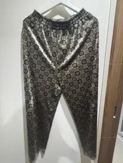 一点物　ヴィンテージ ベロア パジャマパンツ 古着 ベロアパンツ　柄パンツ