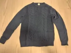 ネイビー 長袖カットソー