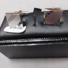 Swarovski シルバー スクエアカフリンクス　スワロフスキー 未使用